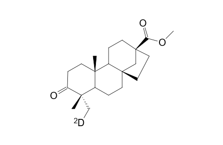 17-Norkaurane-18-d-13-carboxylic acid, 3-oxo-, methyl ester, (4.alpha.,8.beta.,13.beta.)-