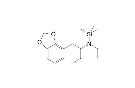N-Ethyl-1-(2,3-methylenedioxyphenyl)butan-2-amine TMS