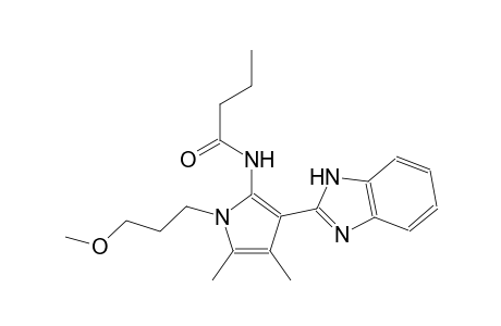 butanamide, N-[3-(1H-benzimidazol-2-yl)-1-(3-methoxypropyl)-4,5-dimethyl-1H-pyrrol-2-yl]-