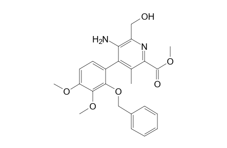 2-Pyridinecarboxylic acid, 5-amino-4-[3,4-dimethoxy-2-(phenylmethoxy)phenyl]-6-(hydroxymethyl)-3 -methyl-, methyl ester