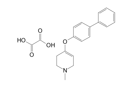 1-Methyl-4-(4-phenylphenoxy)-1,2,3,6-tetrahydropyridine oxolate