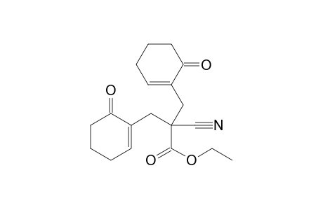 Ethyl2-cyano-3-(6-oxocyclohex-1-en-1-yl)-2-(6-oxocyclohex-1-en-1yl)methyl)propanoate