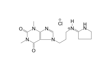 1H-purine-7-propanaminium, 2,3,6,7-tetrahydro-1,3-dimethyl-2,6-dioxo-N-[(2E)-pyrrolidinylidene]-, chloride
