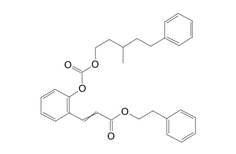 3-[2-(3-Methyl-5-phenyl-pentyloxycarbonyloxy)-phenyl]-acrylic acid phenethyl ester
