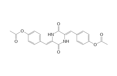 2,5-Piperazinedione, 3,6-bis[[4-(acetyloxy)phenyl]methylene]-