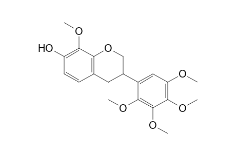 7-Hydroxy-2',3',4',5',8-pentakis(methoxy)-isoflavan