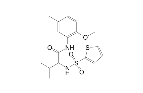 N-(2-methoxy-5-methylphenyl)-3-methyl-2-[(2-thienylsulfonyl)amino]butanamide