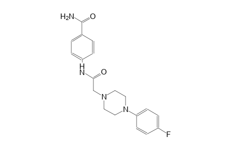 1-piperazineacetamide, N-[4-(aminocarbonyl)phenyl]-4-(4-fluorophenyl)-