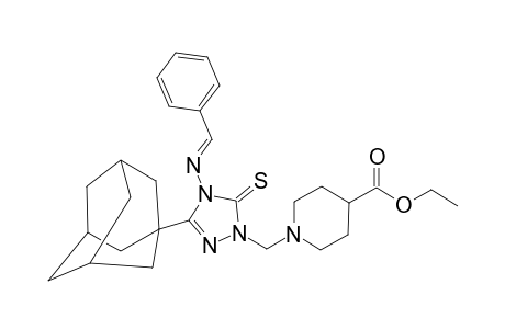 5-(1-ADAMANTYL)-4-BENZYLIDENEAMINO-2-(4-ETHOXYCARBONYL-1-PIPERIDYLMETHYL)-1,2,4-TRIAZOLINE-3-THIONE