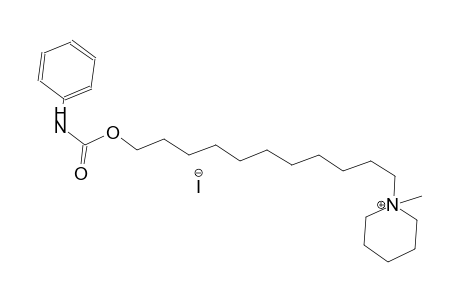 carbamic acid, phenyl-, iodide, 11-(1-methyl-1-piperidiniumyl)undecyl ester
