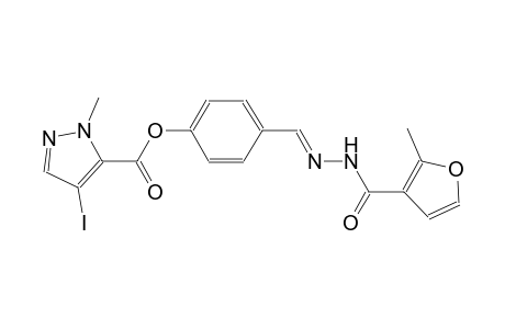 4-{(E)-[2-(2-methyl-3-furoyl)hydrazono]methyl}phenyl 4-iodo-1-methyl-1H-pyrazole-5-carboxylate