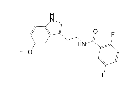 2,5-difluoro-N-[2-(5-methoxy-1H-indol-3-yl)ethyl]benzamide