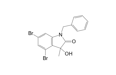 1-Benzyl-4,6-dibromo-3-hydroxy-3-methylindoline-2-one