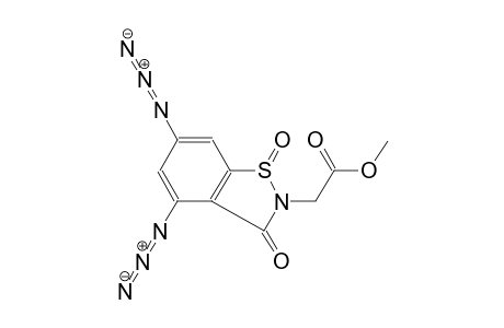 1,2-benzisothiazole-2-acetic acid, 4,6-diazido-2,3-dihydro-3-oxo-,methyl ester, 1-oxide