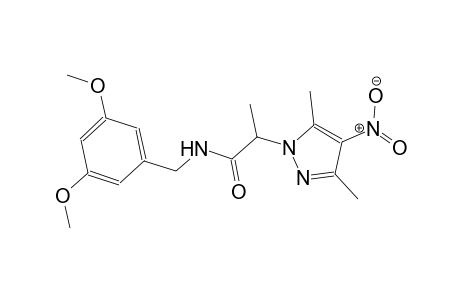 N-(3,5-dimethoxybenzyl)-2-(3,5-dimethyl-4-nitro-1H-pyrazol-1-yl)propanamide