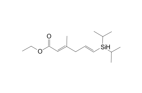 (2E)-Ethyl 6-(diisopropylsilyl)-3-methylhexa-2,5-dienoate