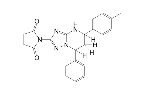 1-[5-(4-methylphenyl)-7-phenyl-4,5,6,7-tetrahydro[1,2,4]triazolo[1,5-a]pyrimidin-2-yl]-2,5-pyrrolidinedione