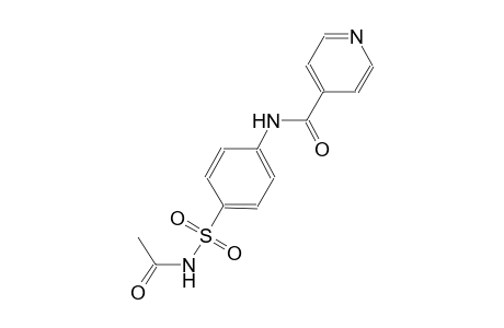 N-{4-[(acetylamino)sulfonyl]phenyl}isonicotinamide