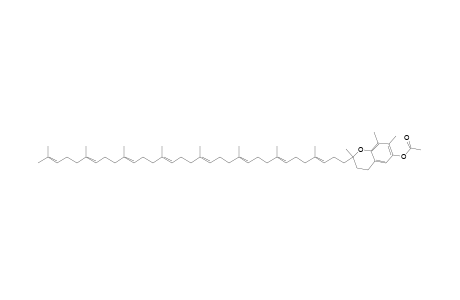 2H-1-Benzopyran-6-ol, 3,4-dihydro-2,7,8-trimethyl-2-(4,8,12,16,20,24,28,32-octamethyl-3,7,11,15,19,23,27,31-tritriacontaoctaenyl)-, acetate