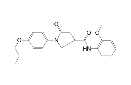 3-pyrrolidinecarboxamide, N-(2-methoxyphenyl)-5-oxo-1-(4-propoxyphenyl)-