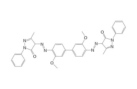 2,2'-Dianisidine -> 3-methyl-1-phenyl-5-pyrazolone