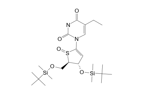 3',5'-DI-O-(TERT.-BUTYLDIMETHYLSILYL)-2'-DEOXY-1',2'-DIDEHYDRO-5-ETHYL-4'-THIO-BETA-URIDINE-(R)-SULFOXIDE