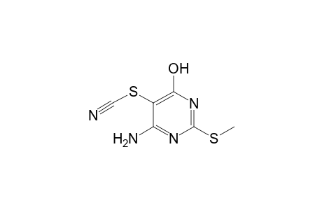 (6-amino-2-methylsulfanyl-4-oxo-1H-pyrimidin-5-yl) thiocyanate