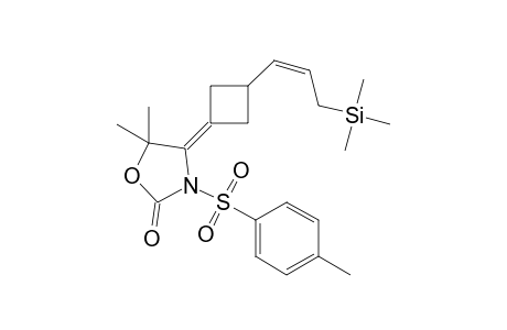 5,5-Dimethyl-4-[3-[3-trans-(trimetmethylsilyl)propenyl]cyclobutylidene]-3-(p-toluenesulfonyl)oxazolidin-2-one