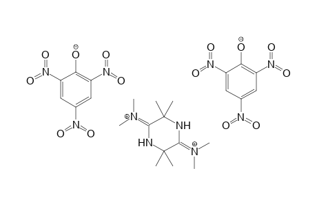 3,3,6,6-Tetramethyl piperazine-2,5-bis(N,N-dimethyliminium)dipicrate