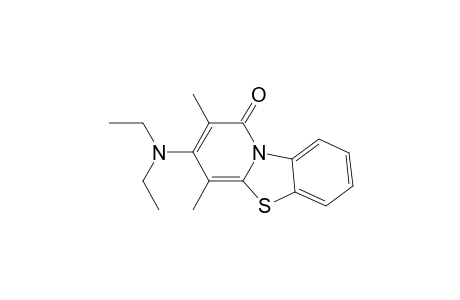 1H-Pyrido[2,1-b]benzothiazol-1-one, 3-(diethylamino)-2,4-dimethyl-