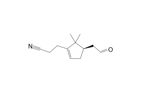 3-[(R)-5,5-Dimethyl-4-(2-oxo-ethyl)-cyclopent-1-enyl]-propionitrile