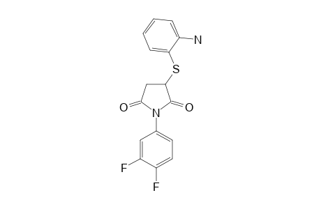 2-[(o-aminophenyl)thio]-N-(3,4-difluorophenyl)succinimide