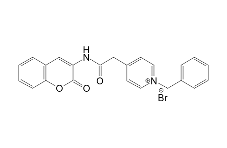 1-Benzyl-4-((2-oxo-2H-chromen-3-ylcarbamoyl)methyl)pyridinium bromide