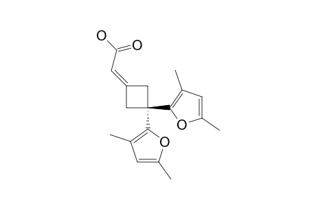 2-[3,3-BIS-(3,5-DIMETHYLFUR-2-YL)-CYClOBUTYLIDENE]-ACETIC_ACID