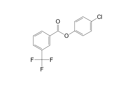 3-Trifluoromethylbenzoic acid, 4-chlorophenyl ester
