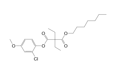 Diethylmalonic acid, 2-chloro-4-methoxyphenyl heptyl ester