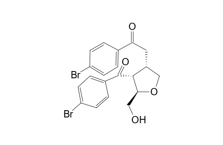 1-(4-bromophenyl)-2-[(3S,4R,5R)-4-(4-bromophenyl)carbonyl-5-(hydroxymethyl)oxolan-3-yl]ethanone