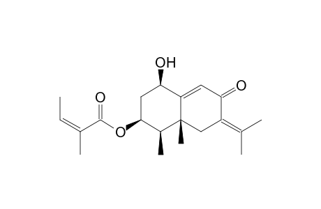 1-Hydroxy-3-angeloyloxyeremophila-9,7(11)-dien-8-one