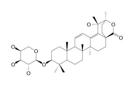 KUDINOSIDE-J;3-O-ALPHA-L-ARABINOPYRANOSYL-ALPHA-KUDINLACTONE