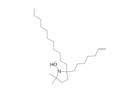1-Pyrrolidinyloxy, 2-(6-heptenyl)-5,5-dimethyl-2-undecyl-