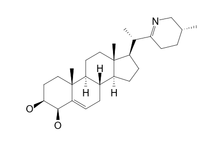 4-BETA-HYDROXYVERAZINE;(3S,4R,20S,25S)-22,26-IMINOCHOLESTA-5,22(N)-DIEN-3,4-DIOL