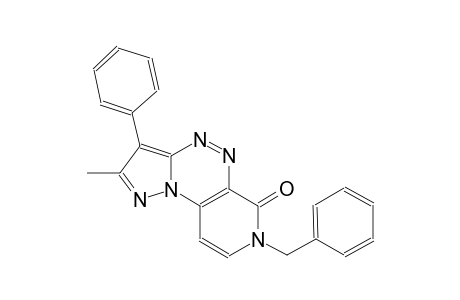 pyrazolo[5,1-c]pyrido[4,3-e][1,2,4]triazin-6(7H)-one, 2-methyl-3-phenyl-7-(phenylmethyl)-