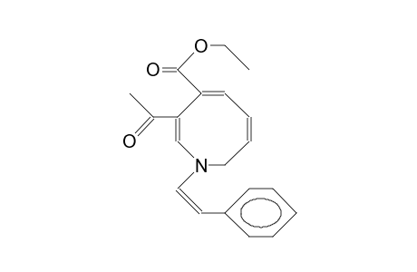 1-Styryl-3-acetyl-4-carbethoxy-1,8-dihydro-azocine