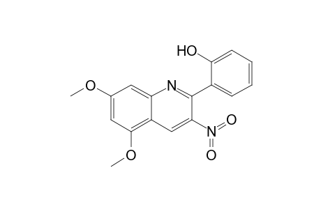 2-(5,7-Dimethoxy-3-nitroquinolin-2-yl)phenol