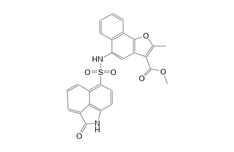 naphtho[1,2-b]furan-3-carboxylic acid, 5-[[(1,2-dihydro-2-oxobenz[cd]indol-6-yl)sulfonyl]amino]-2-methyl-, methyl ester