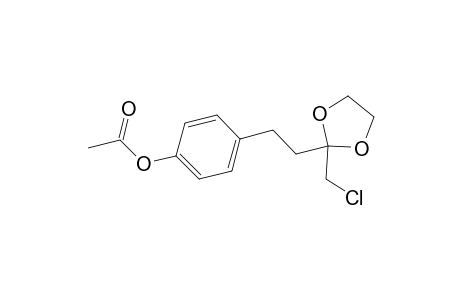 Phenol, 4-[2-[2-(chloromethyl)-1,3-dioxolan-2-yl]ethyl]-, acetate
