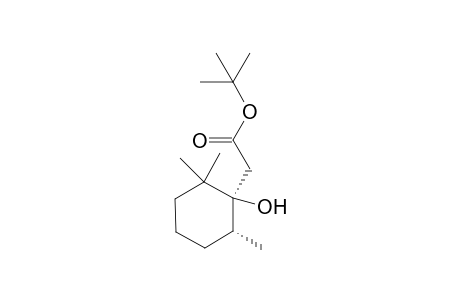 tert-Butyl 1-((1S*,6R*)-1-hydroxy-2,2,6-trimethylcyclohexyl)acetate
