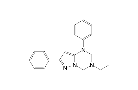 3-ethyl-1,7-diphenyl-2,4-dihydropyrazolo[1,5-a][1,3,5]triazine