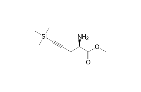 Methyl 5-(trimethylsilyl)-(R)-2-amino-4-pentynoate