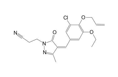 3-{(4Z)-4-[4-(allyloxy)-3-chloro-5-ethoxybenzylidene]-3-methyl-5-oxo-4,5-dihydro-1H-pyrazol-1-yl}propanenitrile